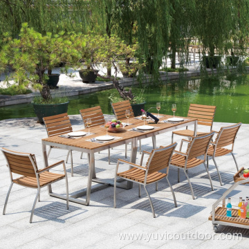 modern sectional teak patio furniture patio dining set